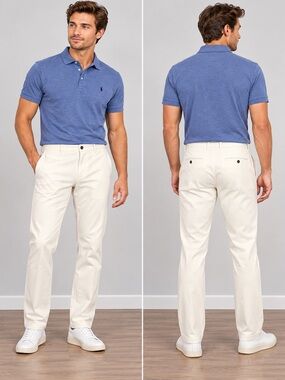 Bonobos Off-White Straight Leg Chinos